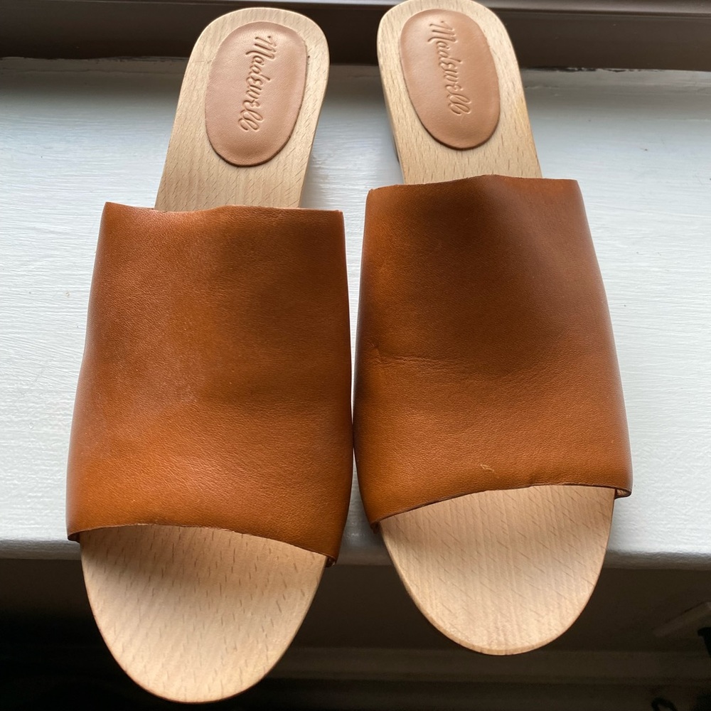 Madewell leather mule clogs